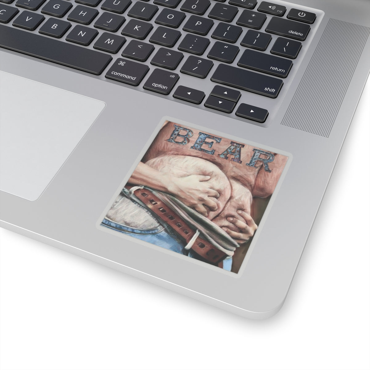 Bear Butt Kiss-Cut Stickers