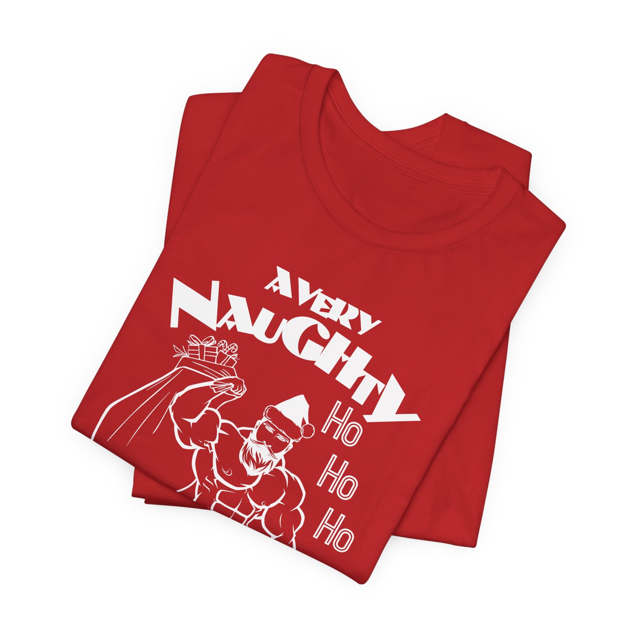 A Very Naughty Ho, Santa Muscle Bear Tee