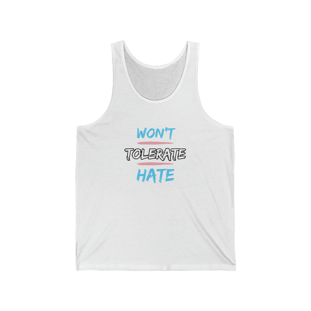 Won't Tolerate Hate Tank Trans - Tank - Twisted Jezebel