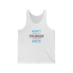 Won't Tolerate Hate Tank Trans - Tank - Twisted Jezebel