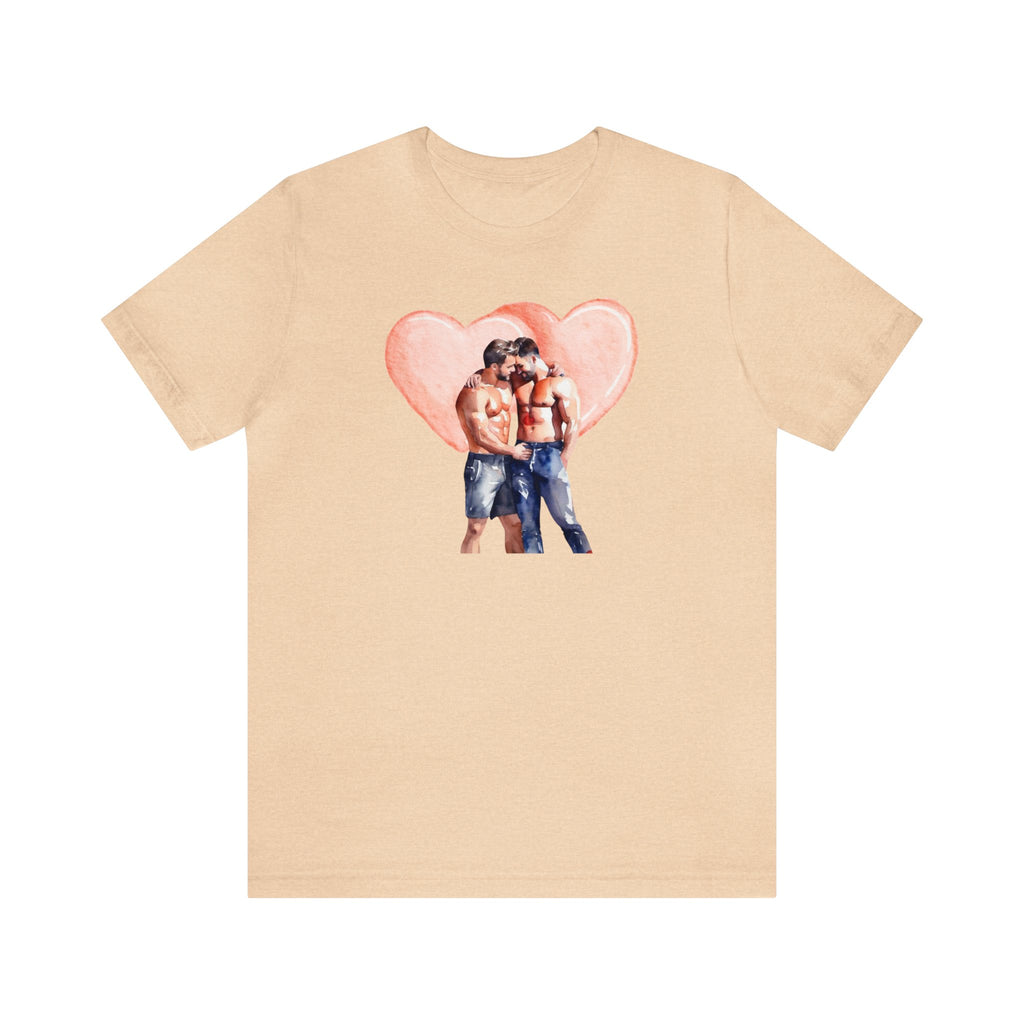 Gay Valentines: "Heartfelt Connection" Tee - T-Shirt - Twisted Jezebel