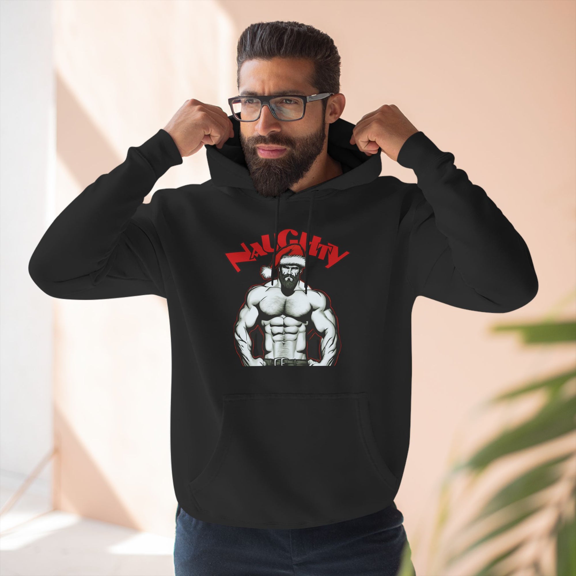 Naughty Daddy Three-Panel Fleece Hoodie