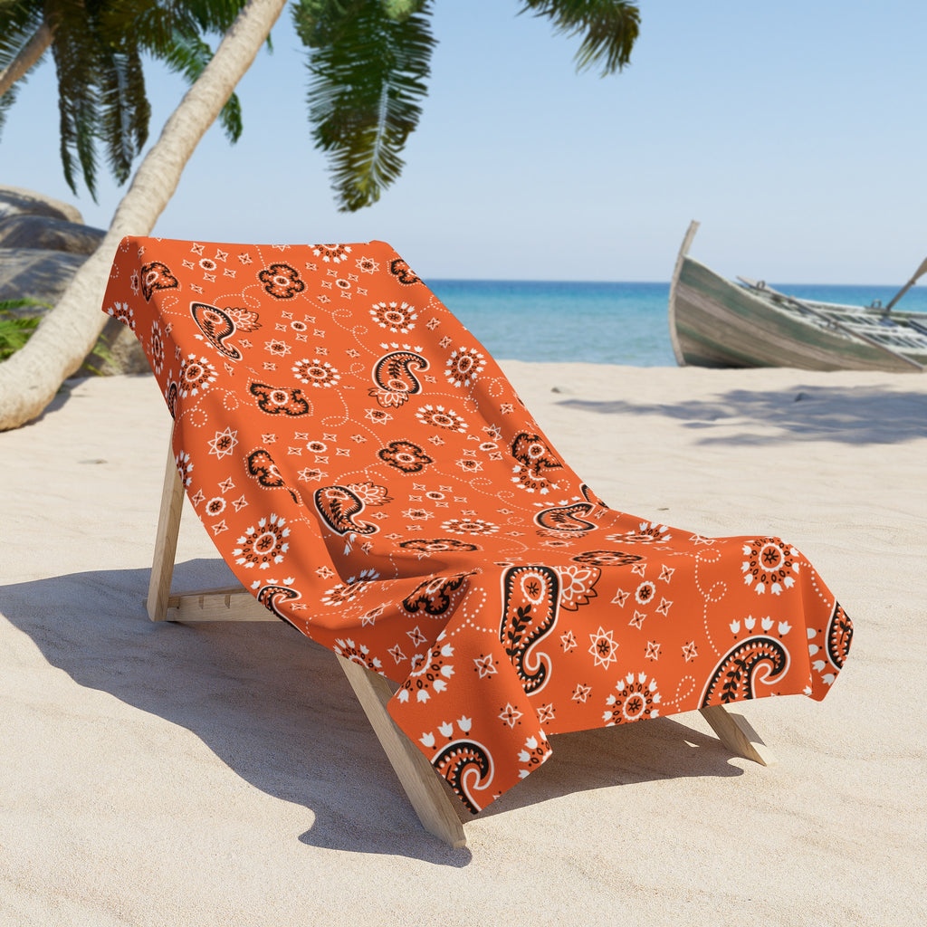 Hanky Code: Orange, Rimming Mat Towel