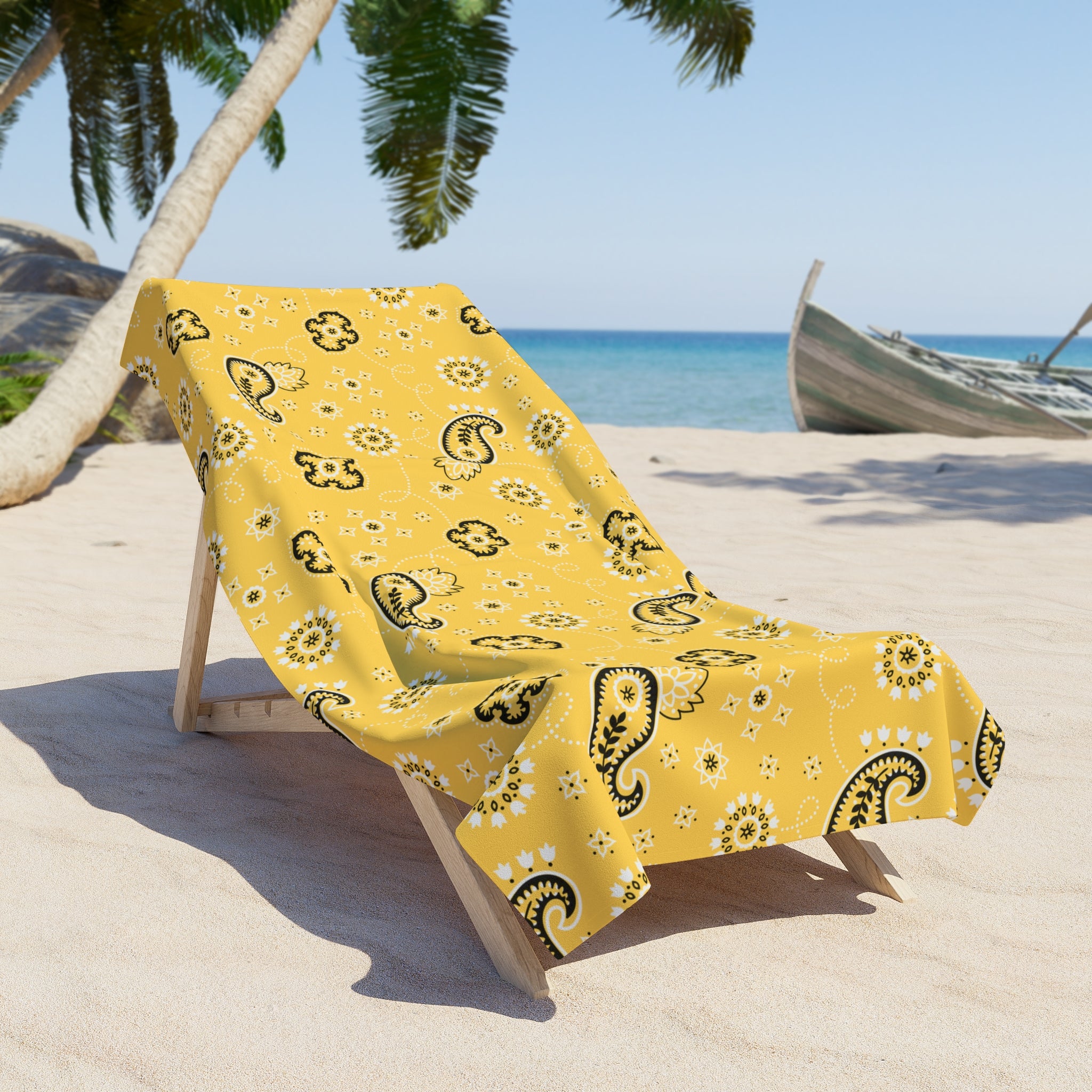 Hanky Code: Yellow, Rimming Mat Towel