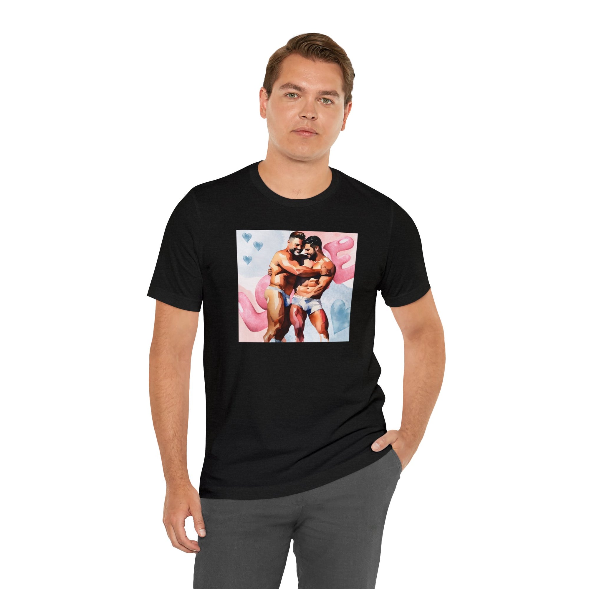 Gay Valentines: "Embrace of Affection" Tee - T-Shirt - Twisted Jezebel