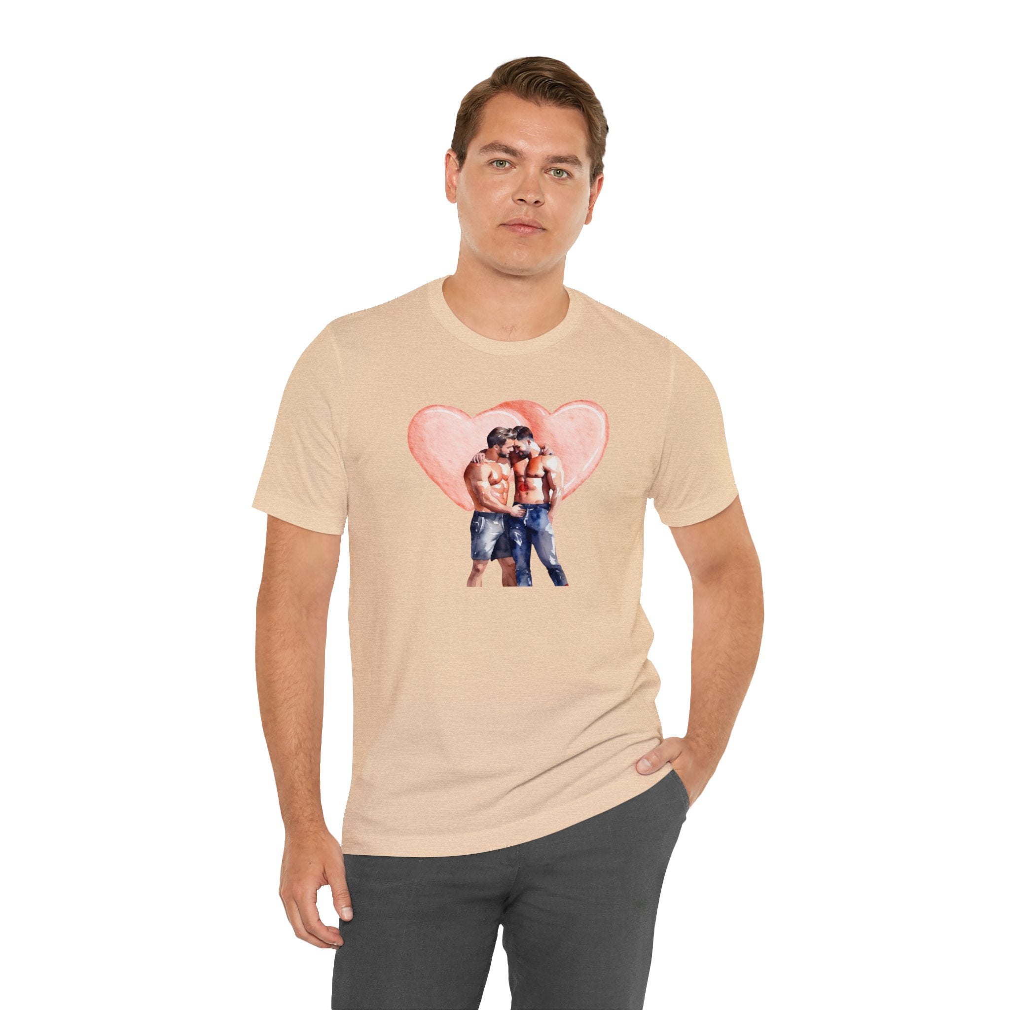 Gay Valentines: "Heartfelt Connection" Tee - T-Shirt - Twisted Jezebel