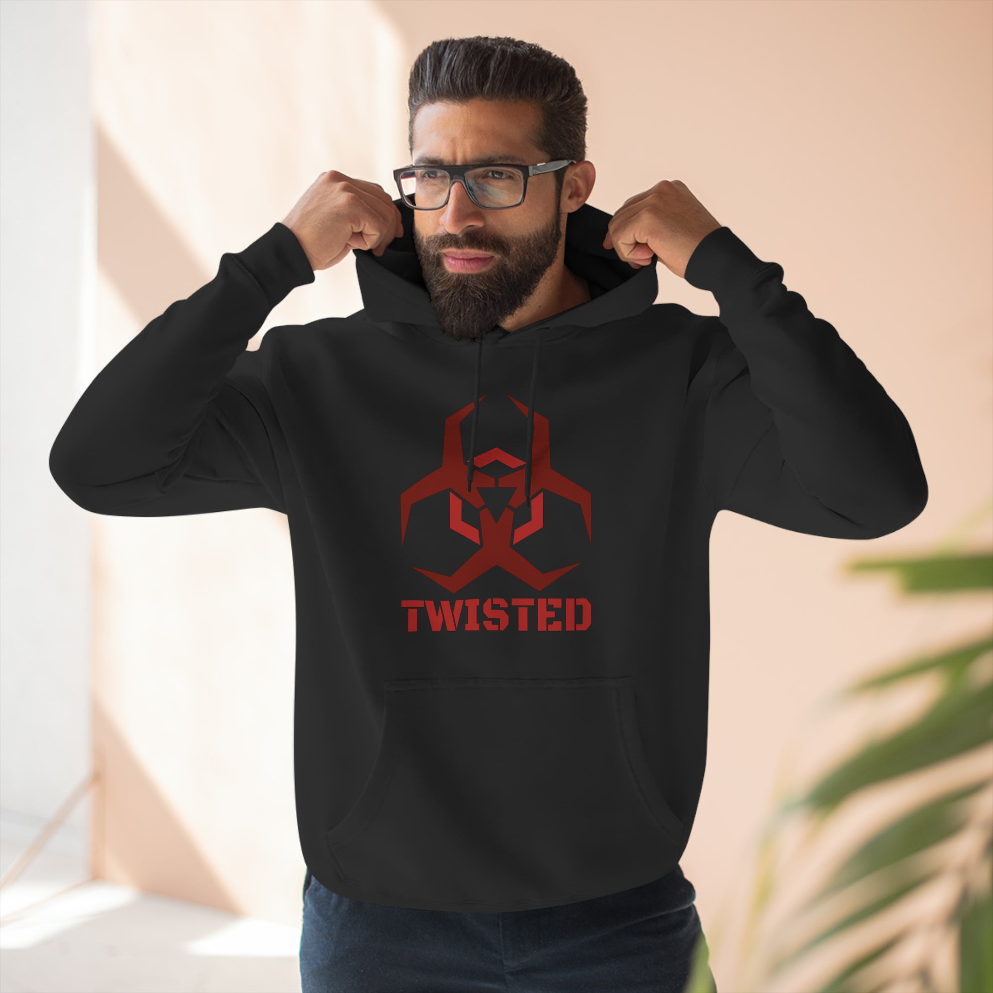 Biohazard Three-Panel Fleece Hoodie - Hoodie - Twisted Jezebel
