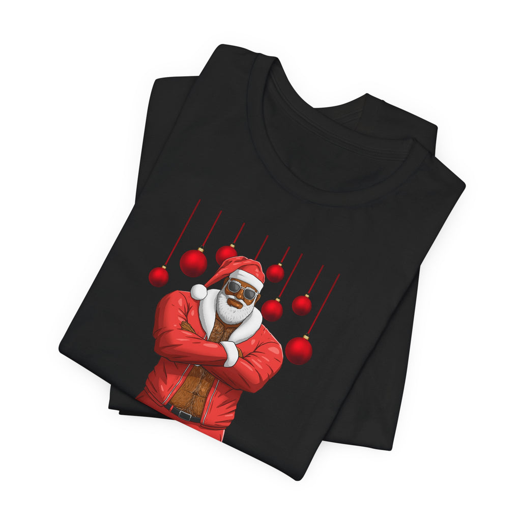 Santa Daddy, Jingle Balls Tee, White Edition