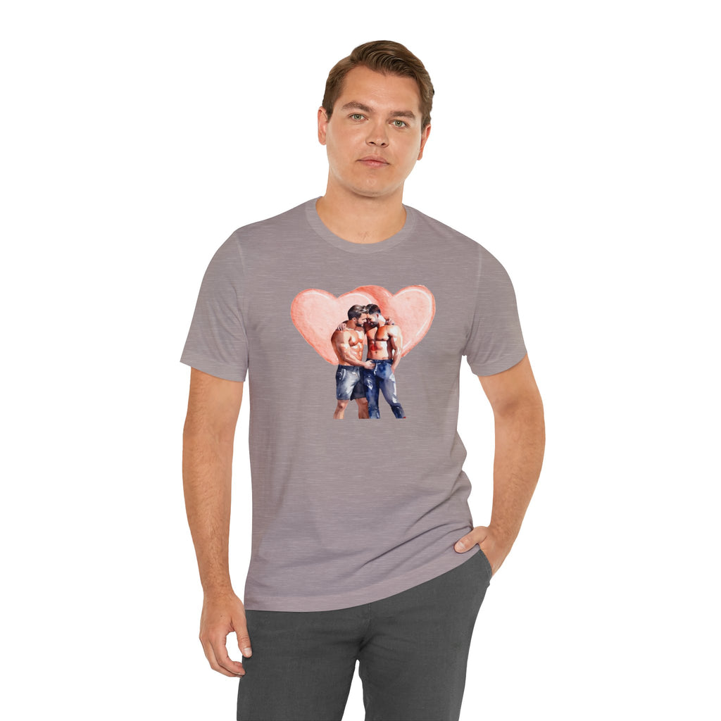 Gay Valentines: "Heartfelt Connection" Tee - T-Shirt - Twisted Jezebel