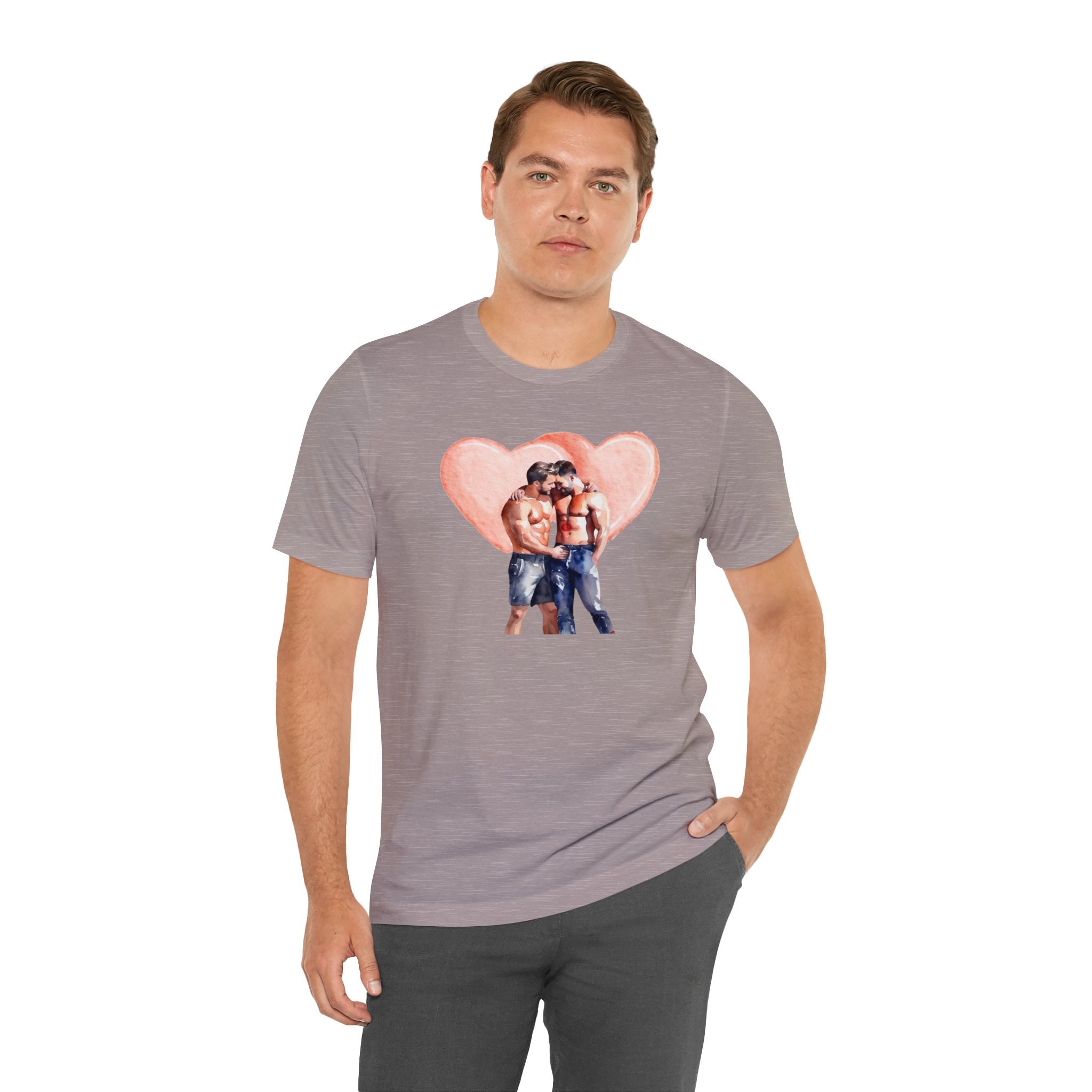 Gay Valentines: "Heartfelt Connection" Tee - T-Shirt - Twisted Jezebel