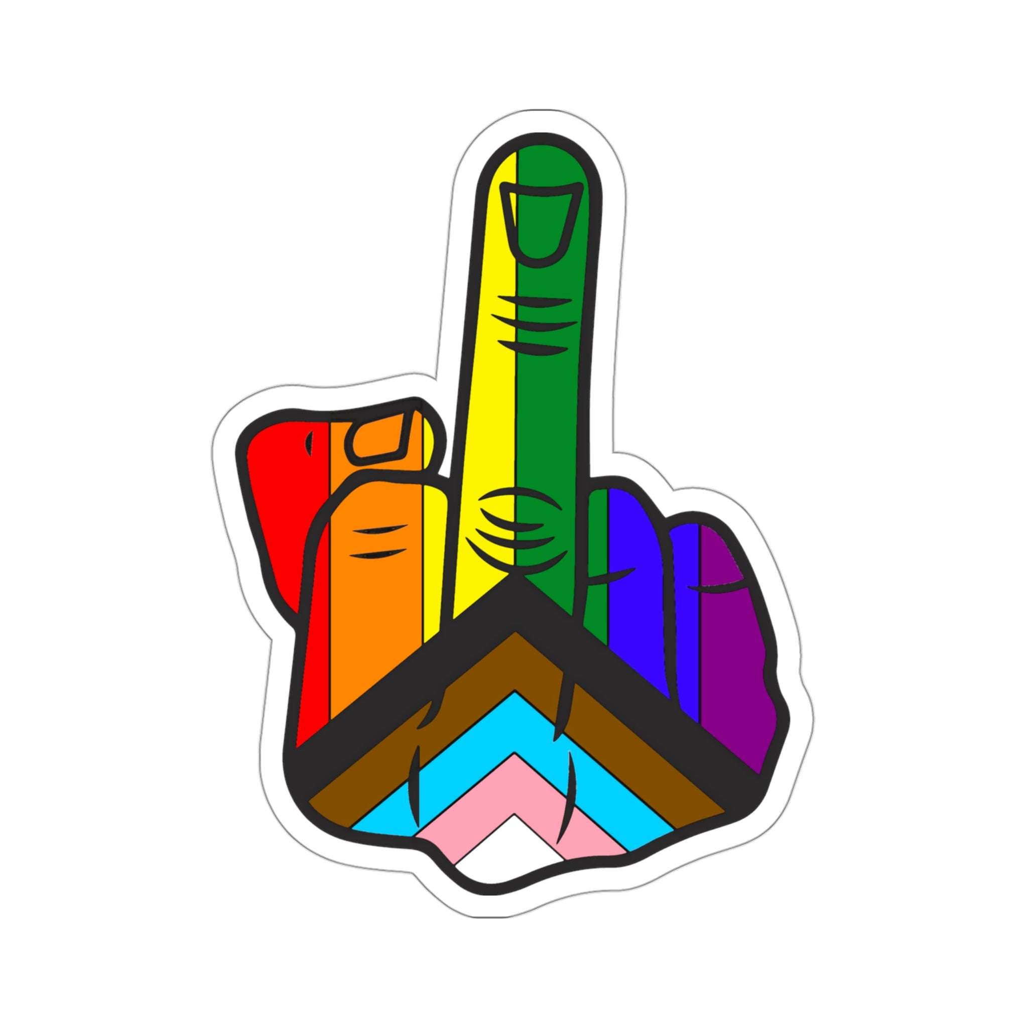 Fuck You Pride Kiss-Cut Stickers - Kiss-Cut Stickers - Twisted Jezebel