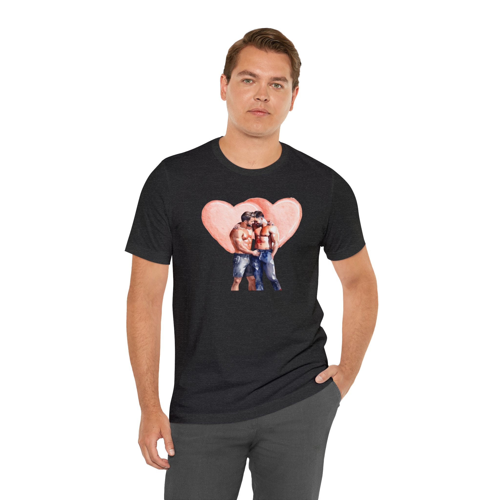 Gay Valentines: "Heartfelt Connection" Tee - T-Shirt - Twisted Jezebel