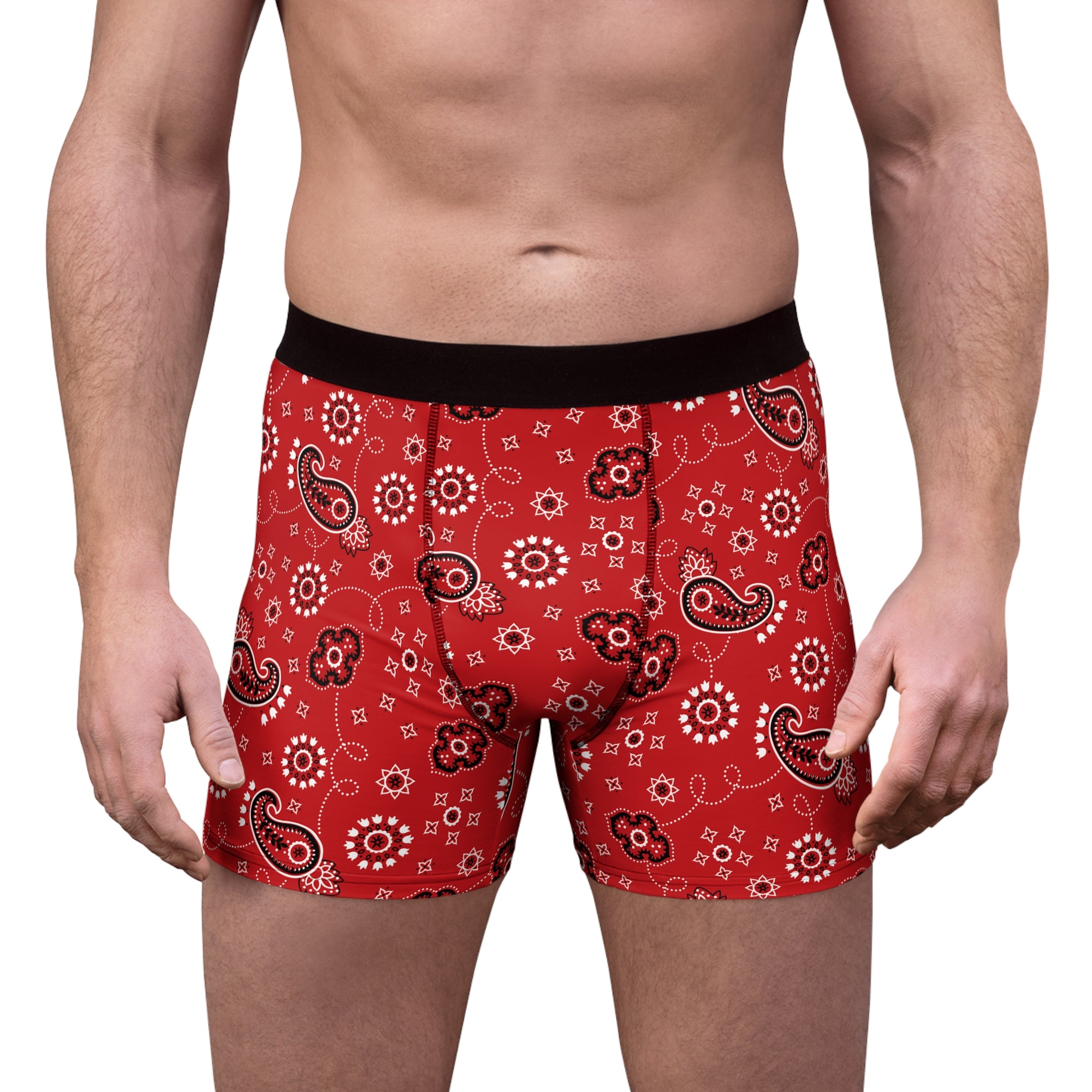Men's Boxer Briefs Hanky Code: Red