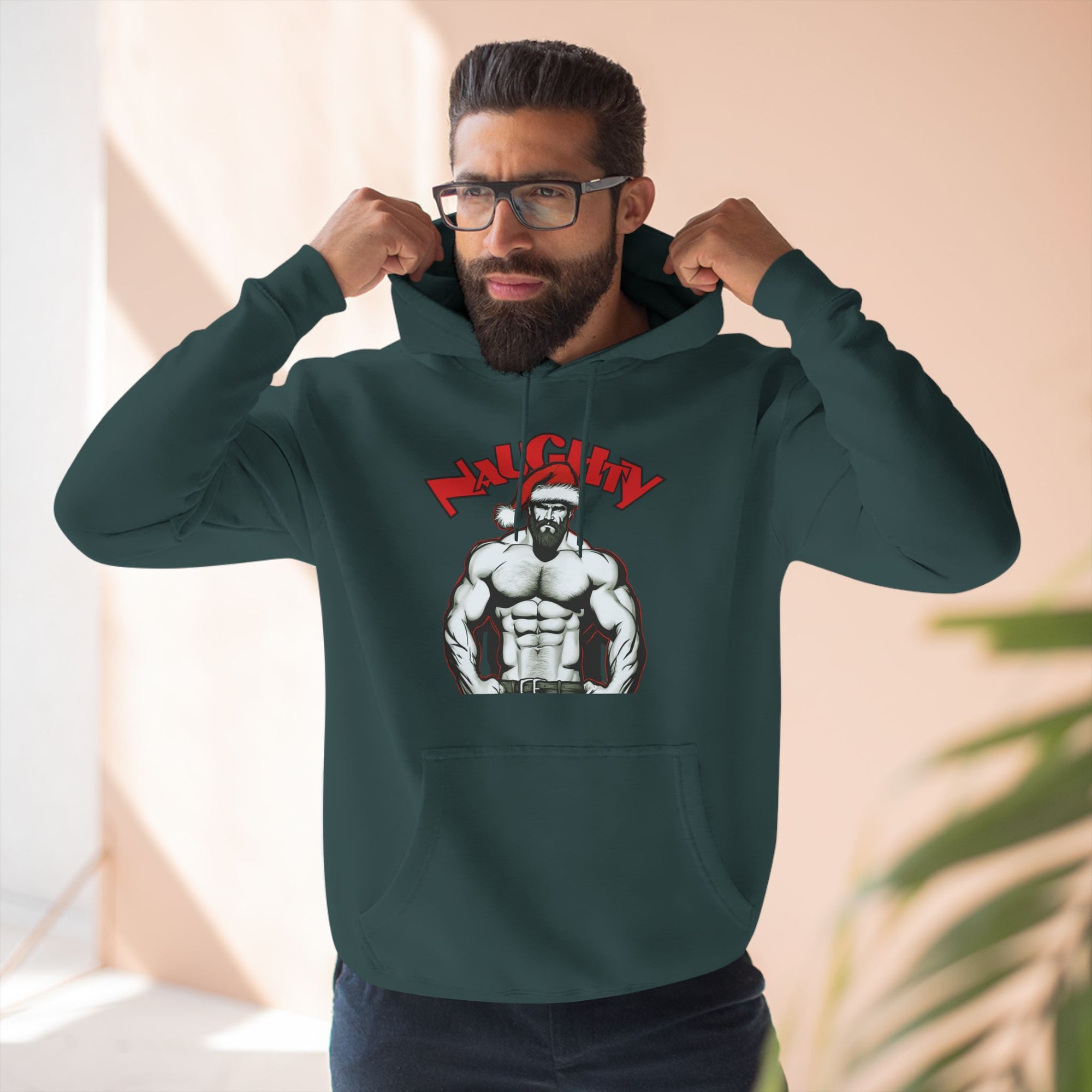 Naughty Daddy Three-Panel Fleece Hoodie