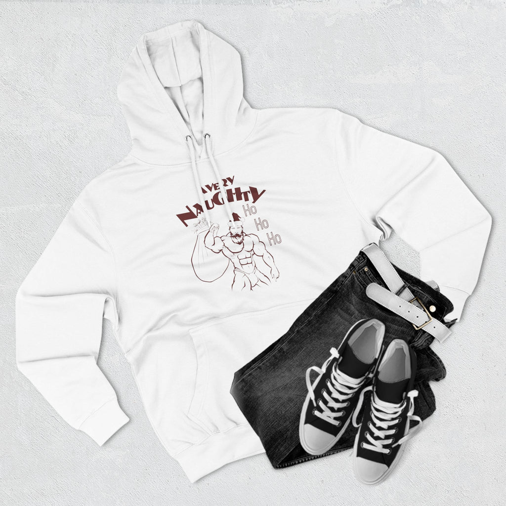 A Very Naughty Ho Three Panel Fleece Hoodie
