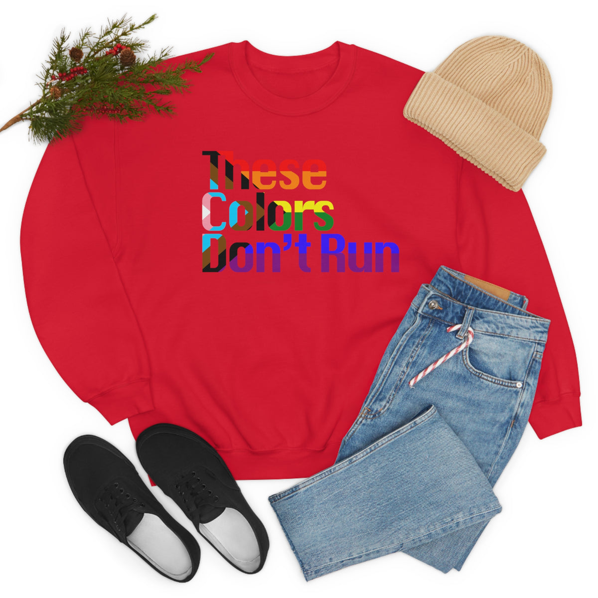 These Colors Don't Run Pullover - Sweatshirt - Twisted Jezebel