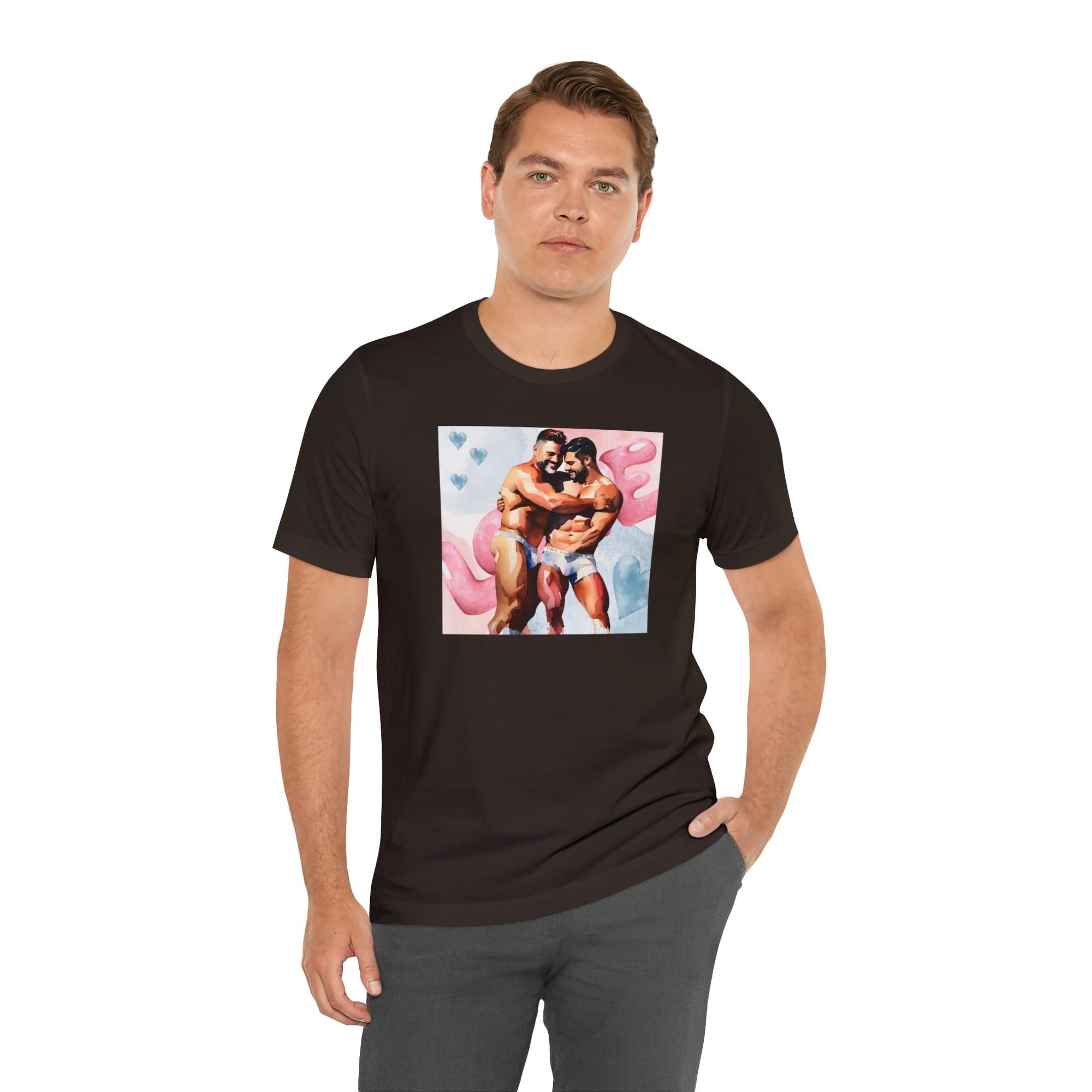 Gay Valentines: "Embrace of Affection" Tee - T-Shirt - Twisted Jezebel
