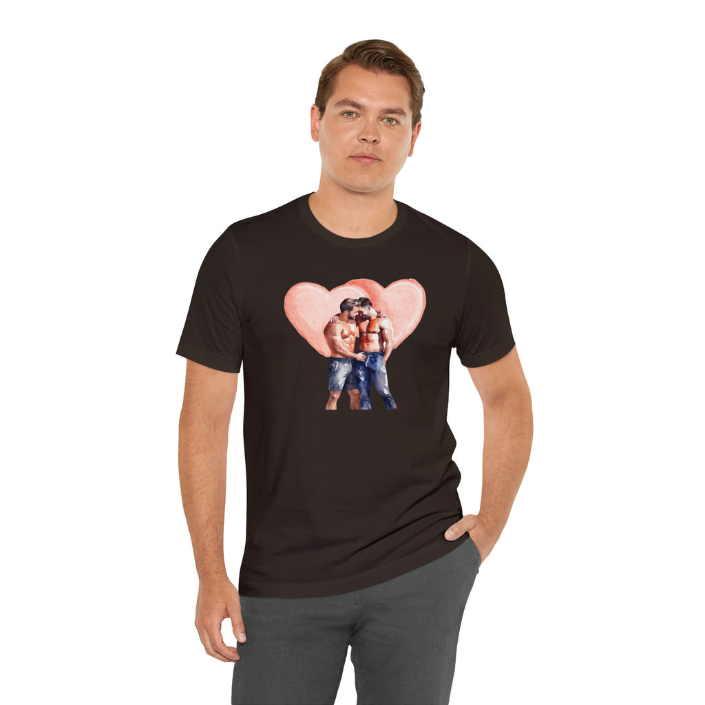 Gay Valentines: "Heartfelt Connection" Tee - T-Shirt - Twisted Jezebel