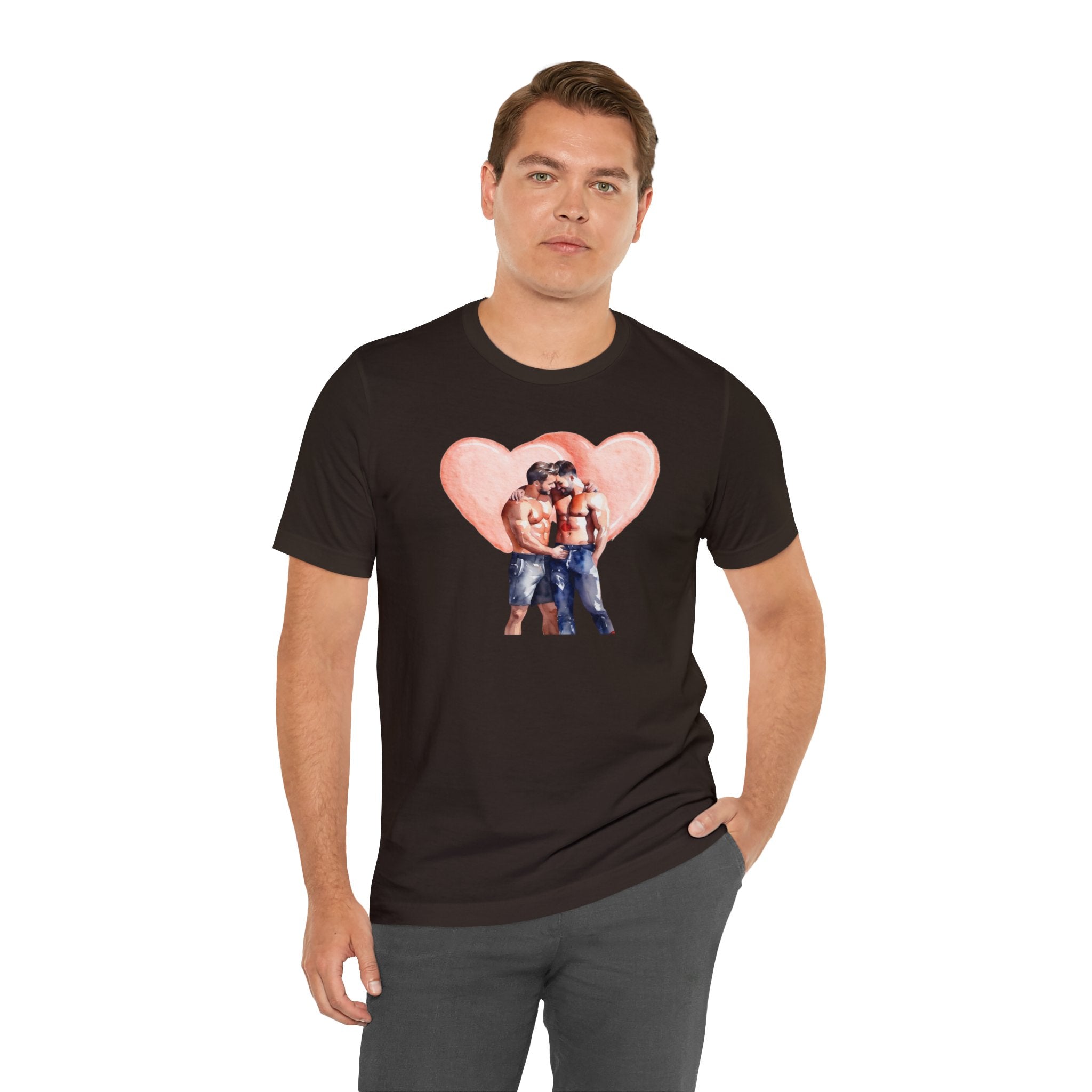 Gay Valentines: "Heartfelt Connection" Tee - T-Shirt - Twisted Jezebel