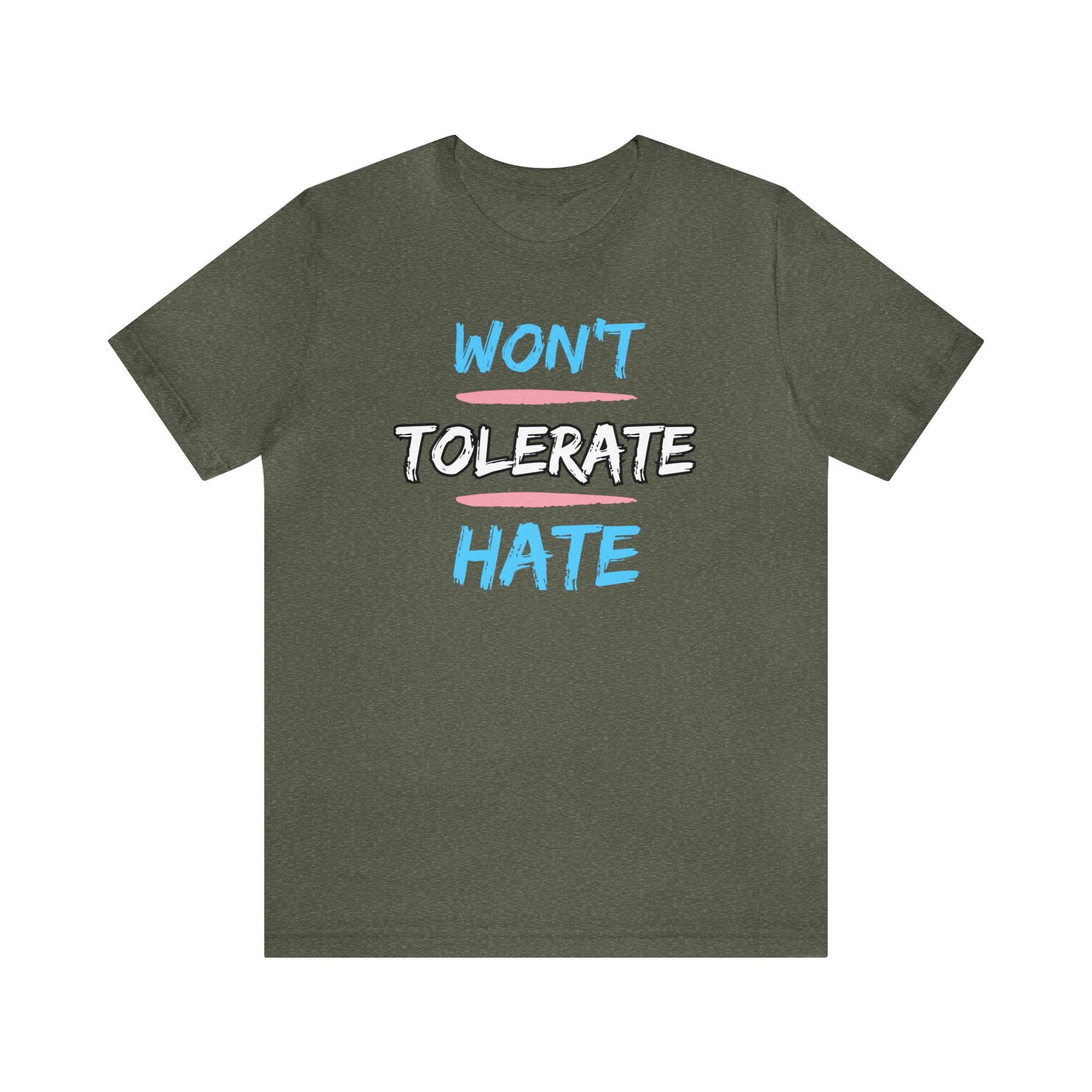 Won't Tolerate Hate Trans Pride Edition Tee