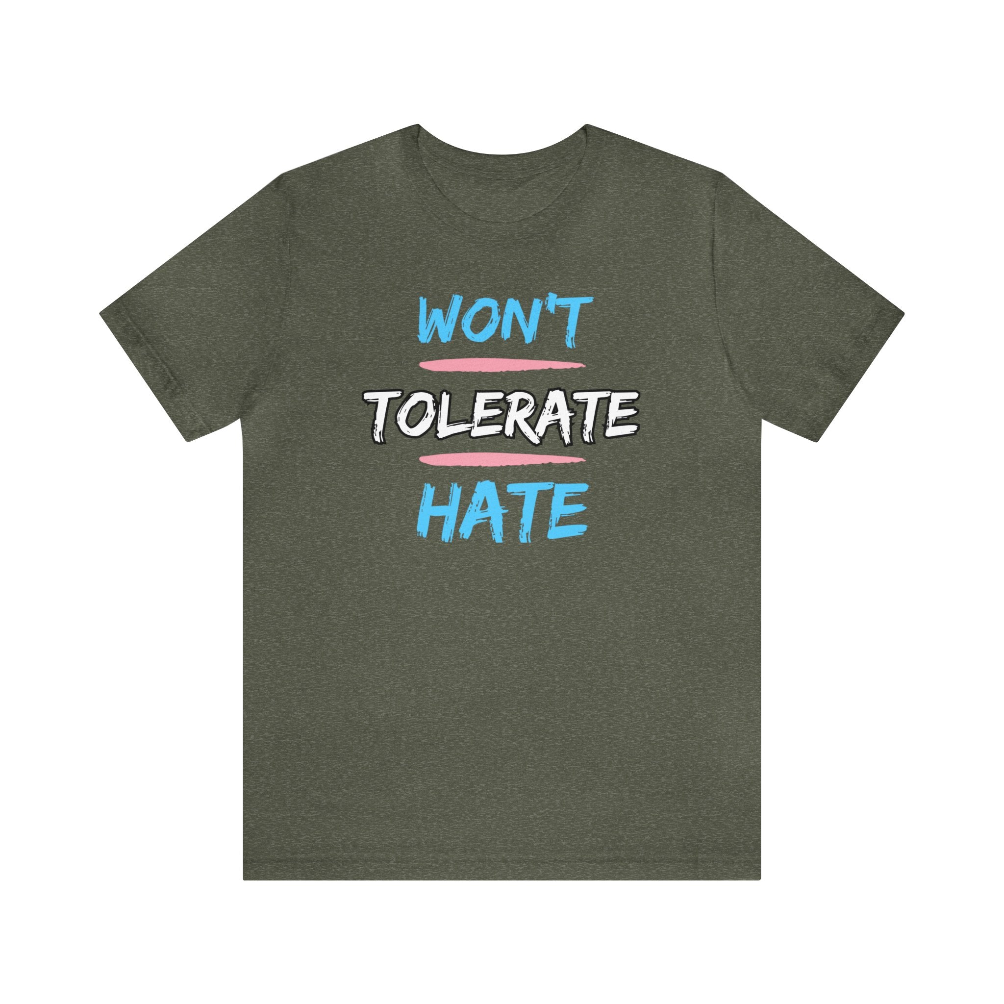 Won't Tolerate Hate Trans Pride Edition Tee