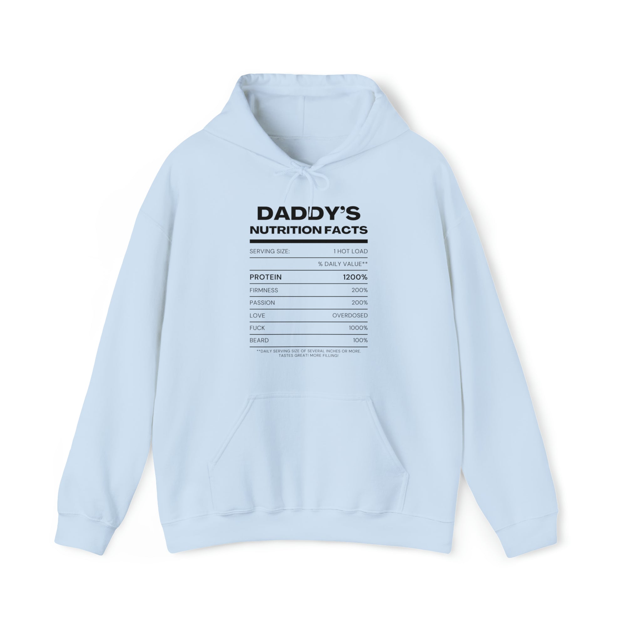 Daddy's Nutrition Facts Hoodie - Hoodie - Twisted Jezebel
