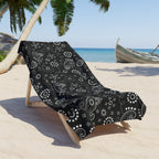 Hanky Code: Black, Rimming Mat Towel