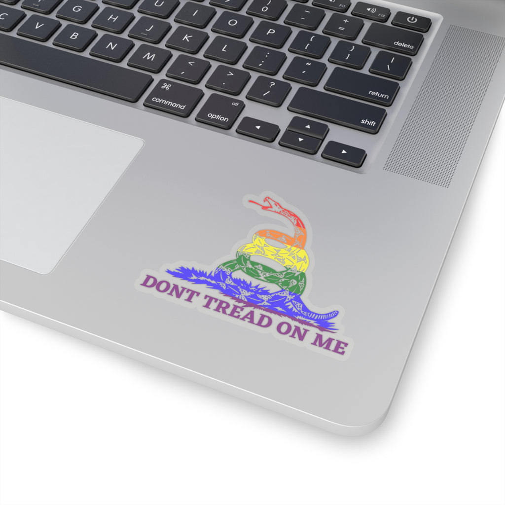 Dont Tread On Me Pride Edition Kiss-Cut Stickers - Kiss-Cut Stickers - Twisted Jezebel
