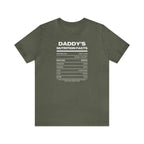 Daddy's Nutrition Facts Tee - Tee - Twisted Jezebel