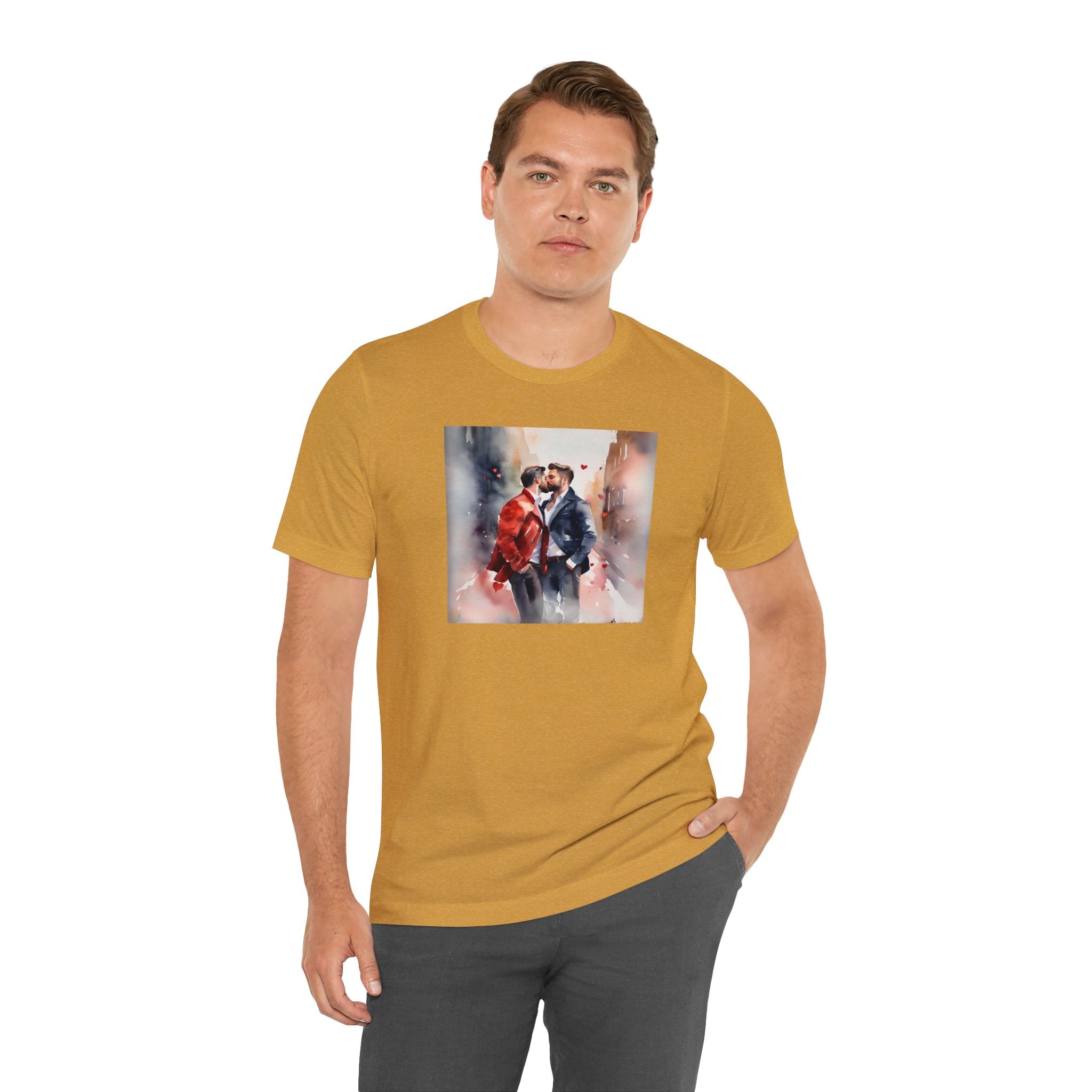 Gay Valentines: "Heartfelt Kiss" Tee - T-Shirt - Twisted Jezebel