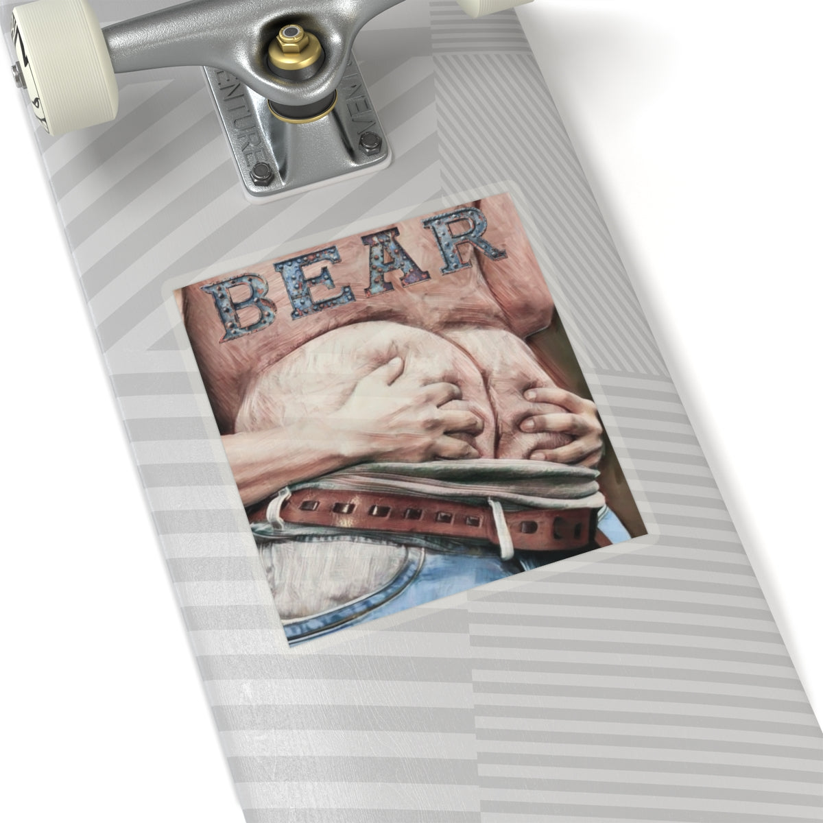 Bear Butt Kiss-Cut Stickers