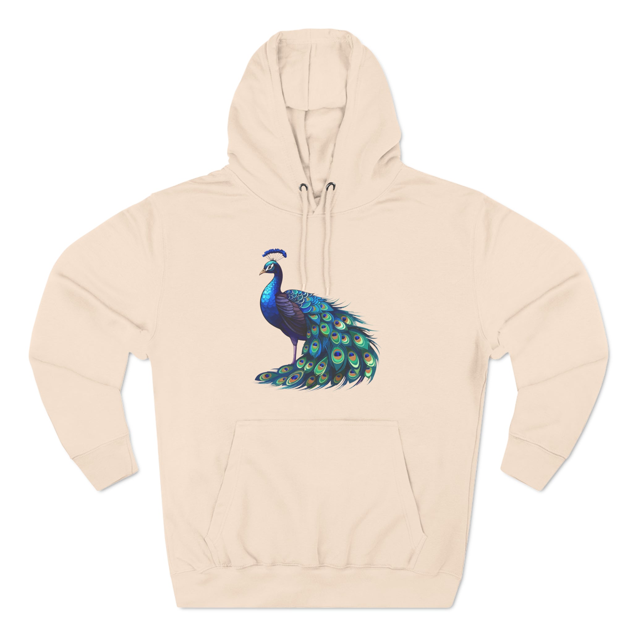 Proud as a Peacock Three-Panel Fleece Hoodie - Hoodie - Twisted Jezebel