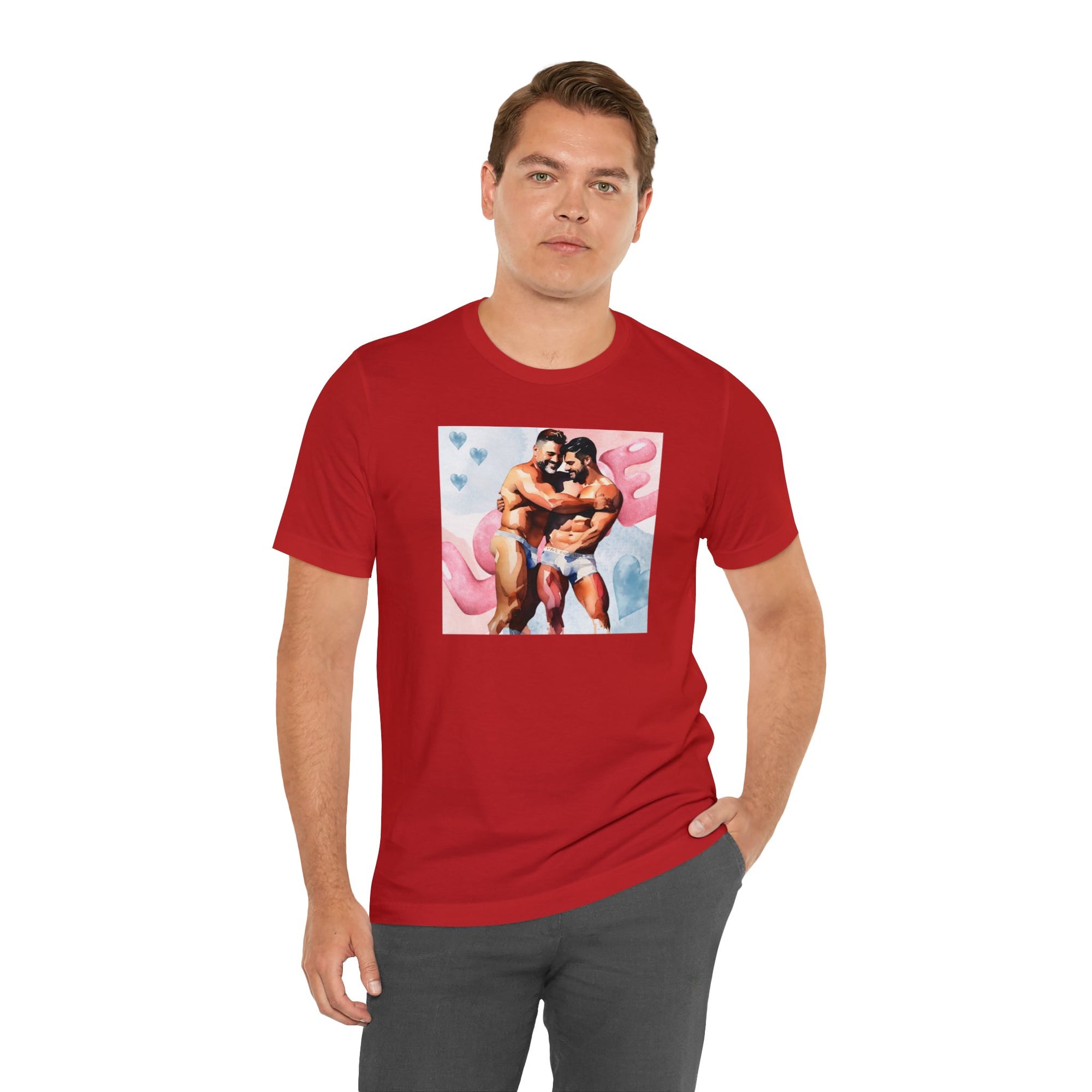 Gay Valentines: "Embrace of Affection" Tee - T-Shirt - Twisted Jezebel