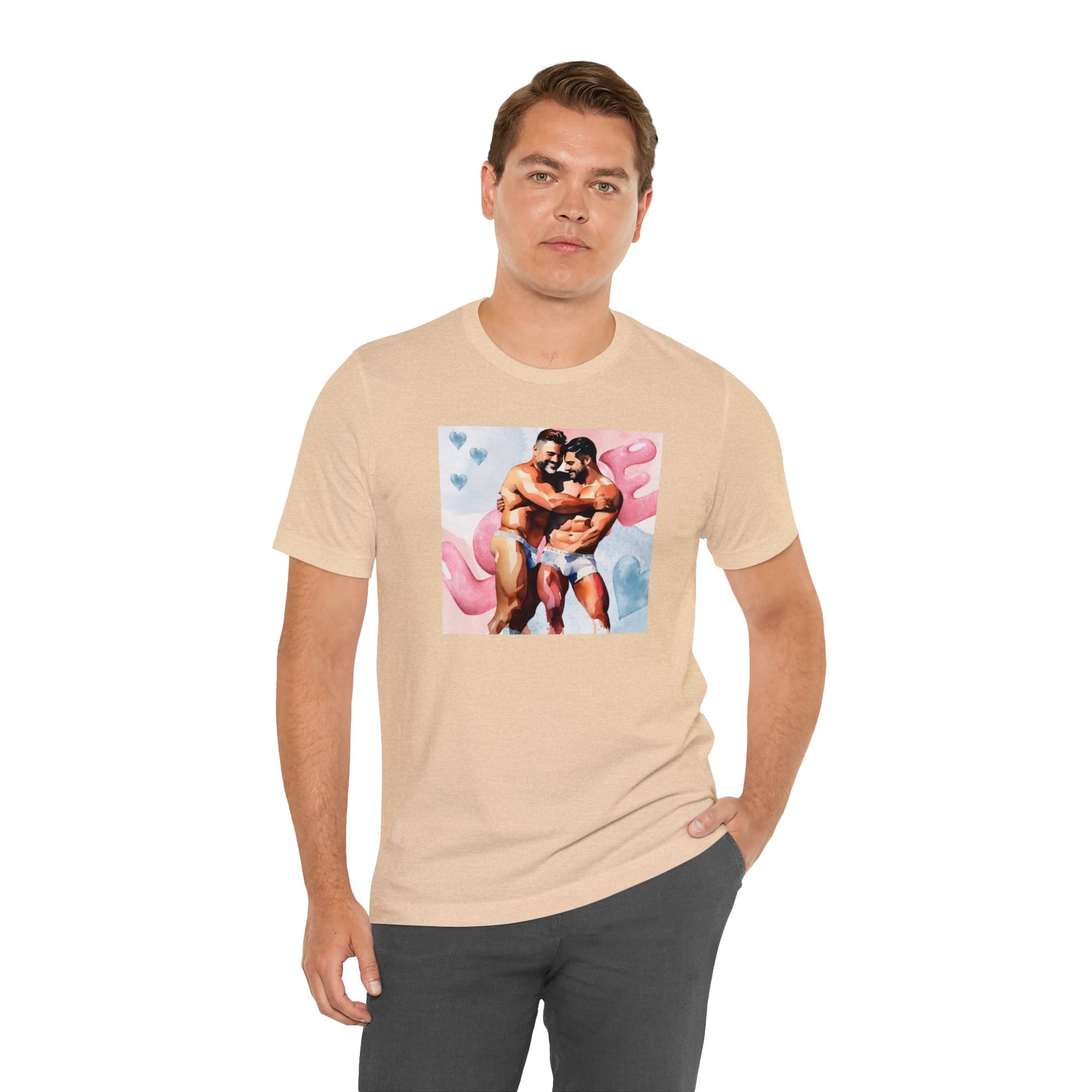 Gay Valentines: "Embrace of Affection" Tee - T-Shirt - Twisted Jezebel
