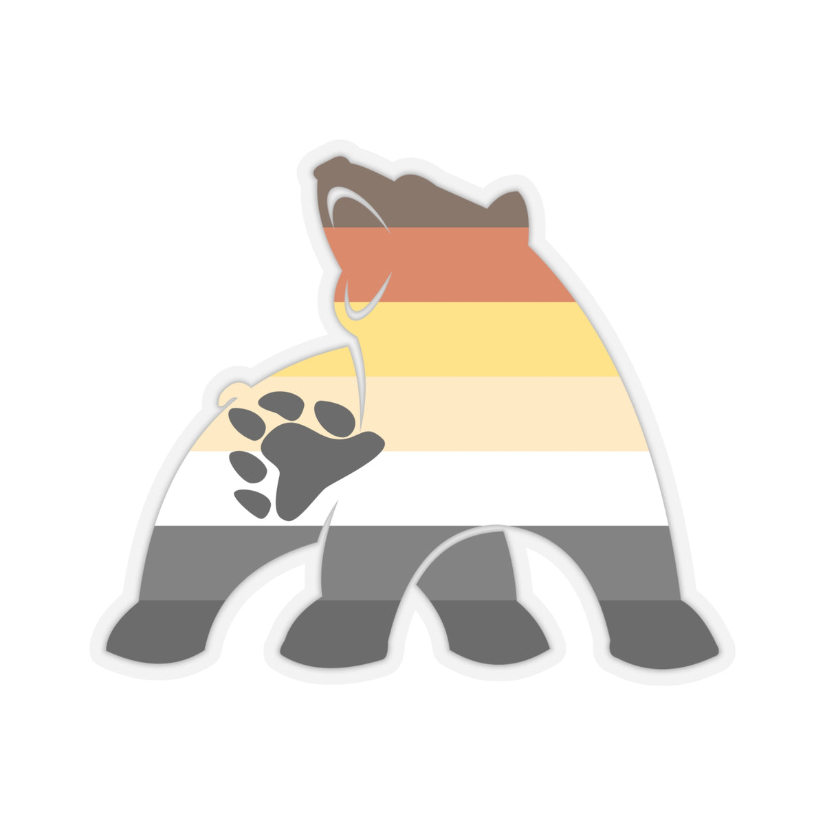 Bear Pride Silhouette Kiss-Cut Stickers - Kiss-Cut Stickers - Twisted Jezebel