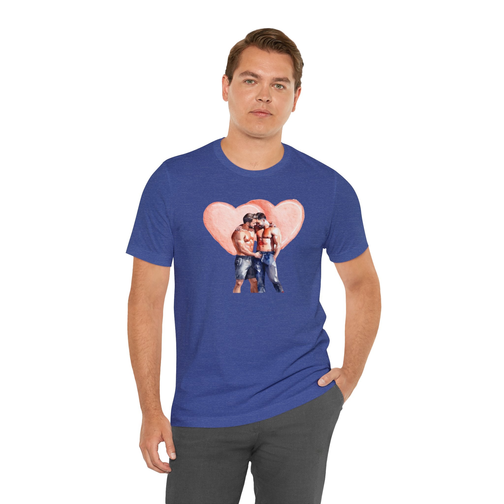 Gay Valentines: "Heartfelt Connection" Tee - T-Shirt - Twisted Jezebel