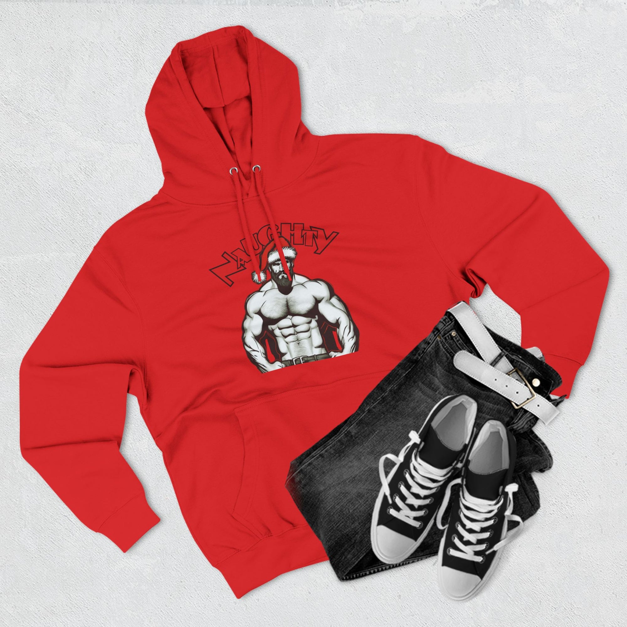 Naughty Daddy Three-Panel Fleece Hoodie