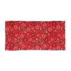 Hanky Code: Red, Rimming Mat Towel