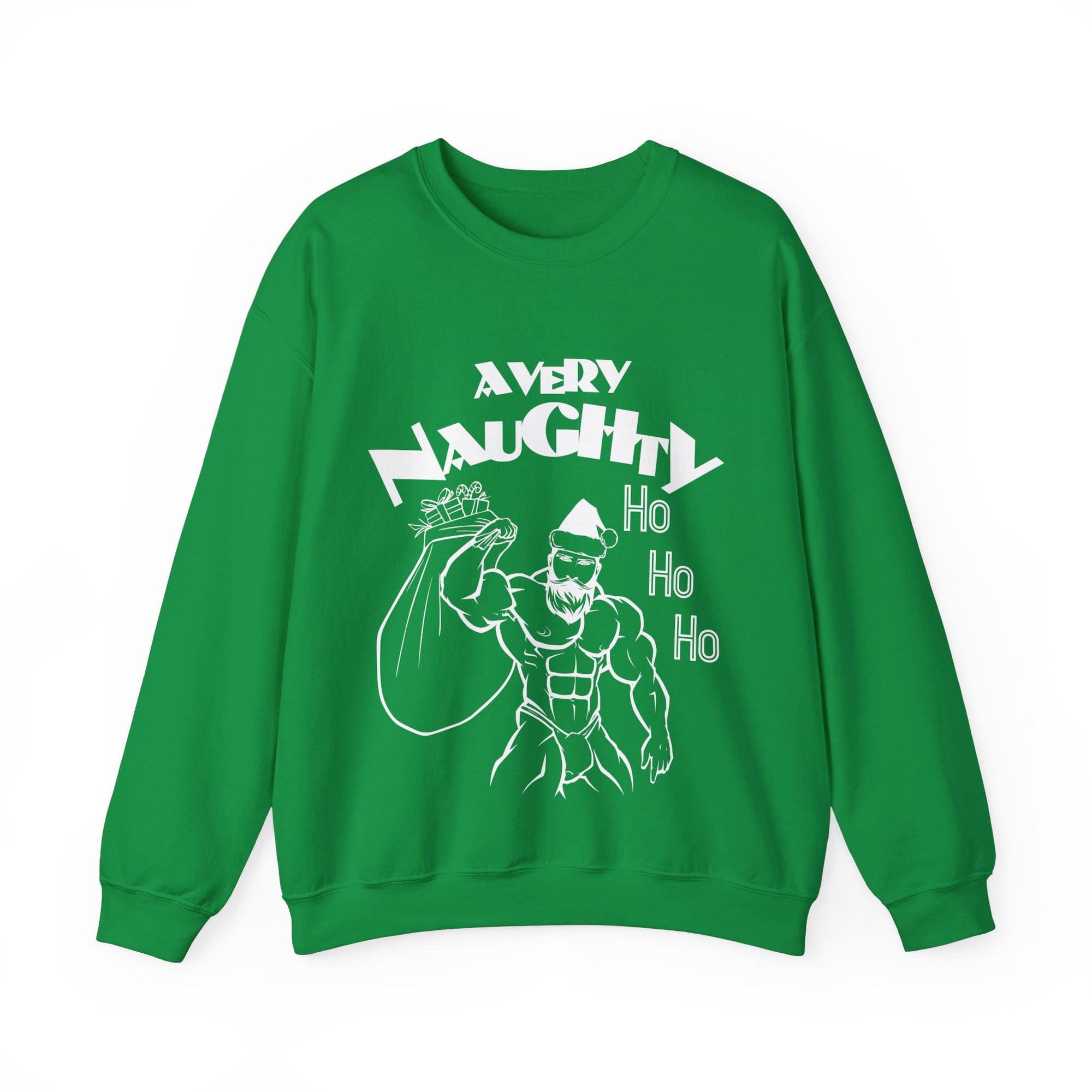 A Very Naughty Ho, Santa Muscle Bear Gildan Pullover