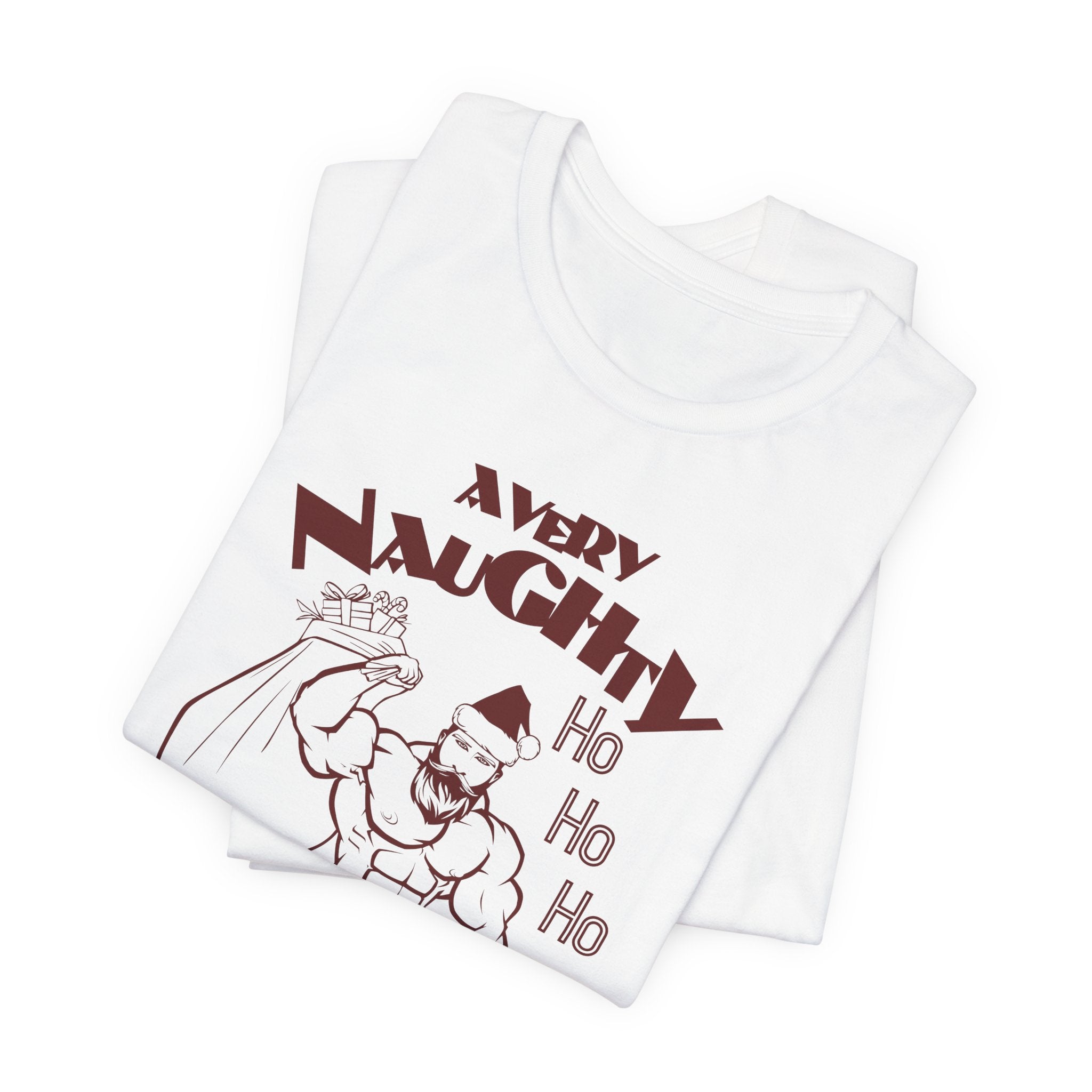 A Very Naughty Ho, Santa Muscle Bear Tee