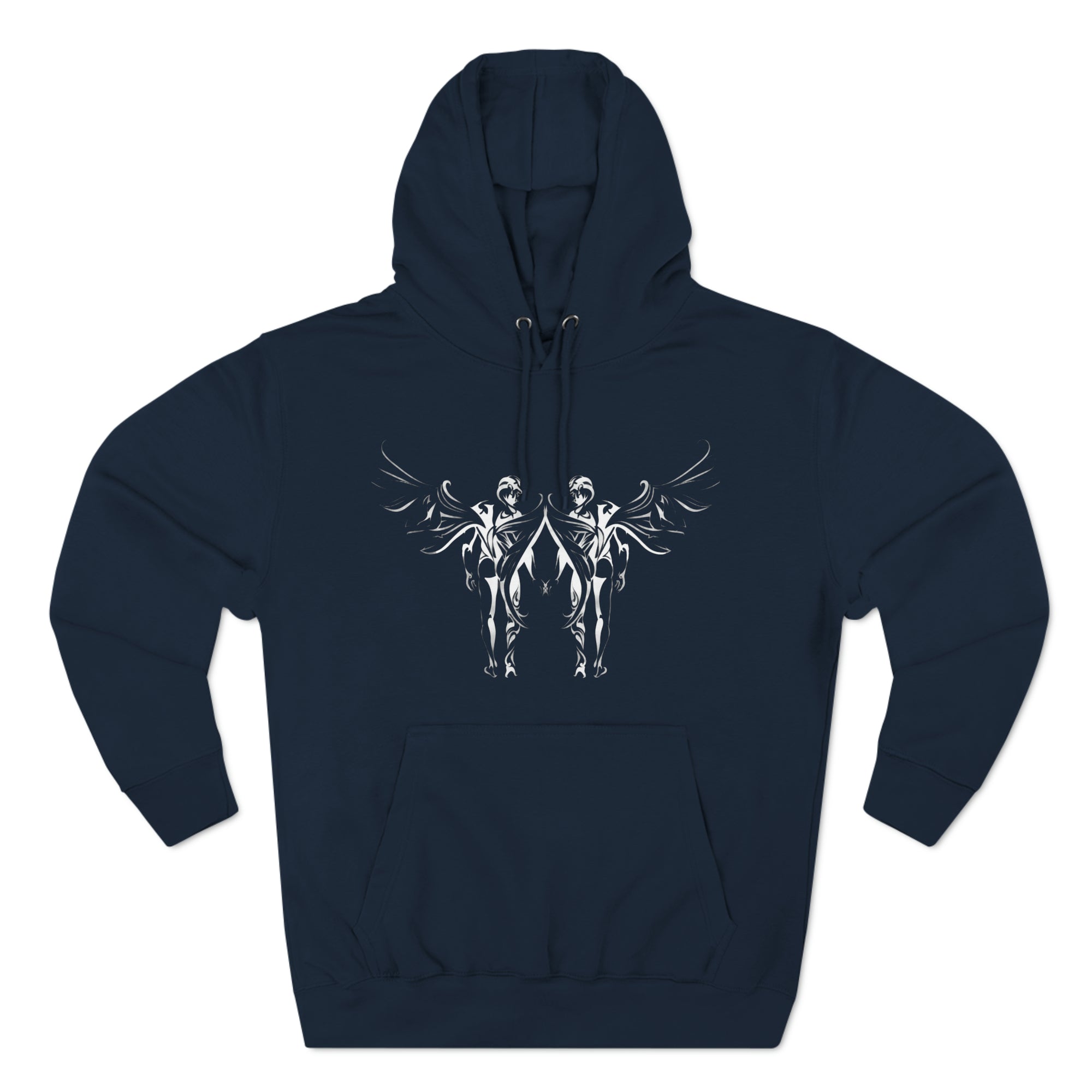 Angels in Love Three-Panel Fleece Hoodie - Hoodie - Twisted Jezebel