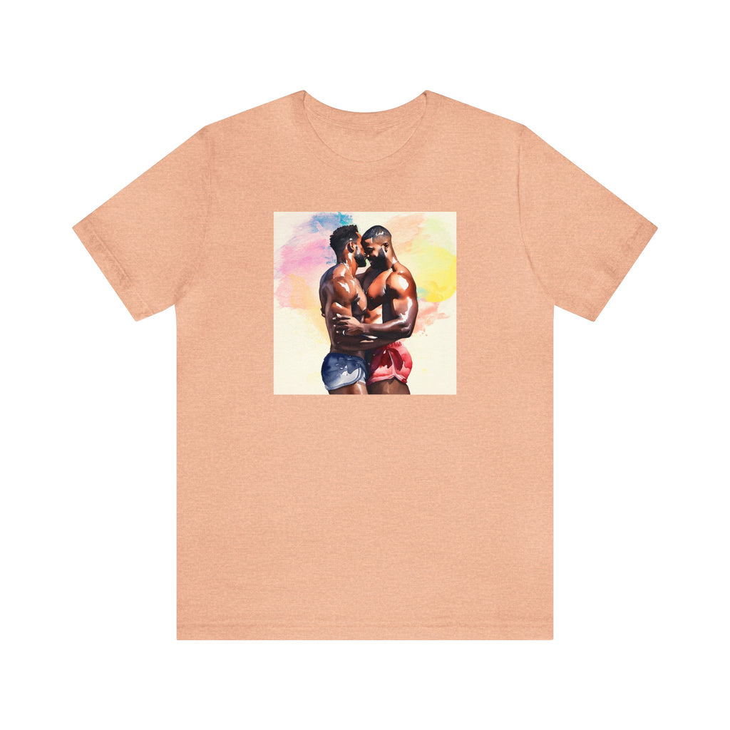 Gay Valentines: "Sunset Embrace" Tee - T-Shirt - Twisted Jezebel