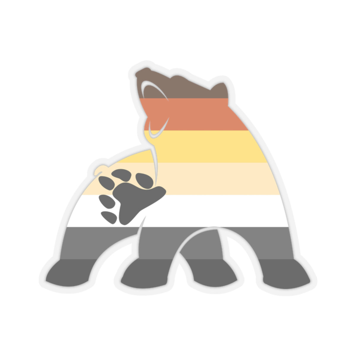 Bear Pride Silhouette Kiss-Cut Stickers - Kiss-Cut Stickers - Twisted Jezebel
