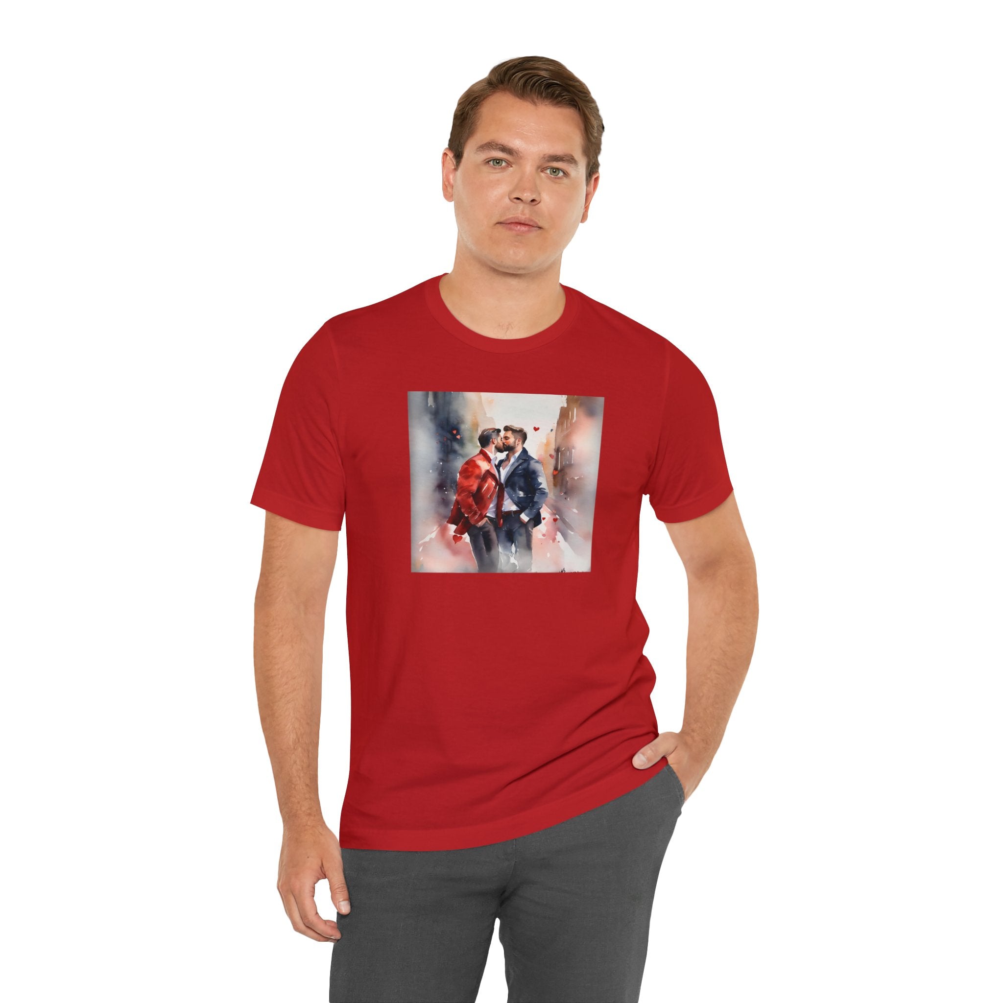 Gay Valentines: "Heartfelt Kiss" Tee - T-Shirt - Twisted Jezebel