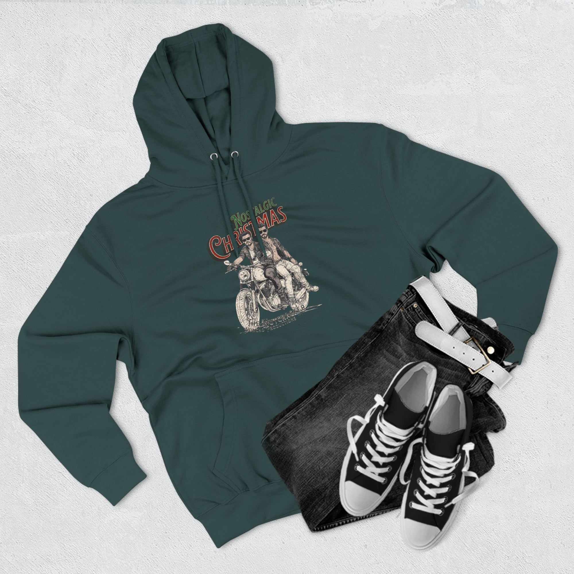 A Honcho Inspired Nostalgic Christmas Three-Panel Fleece Hoodie