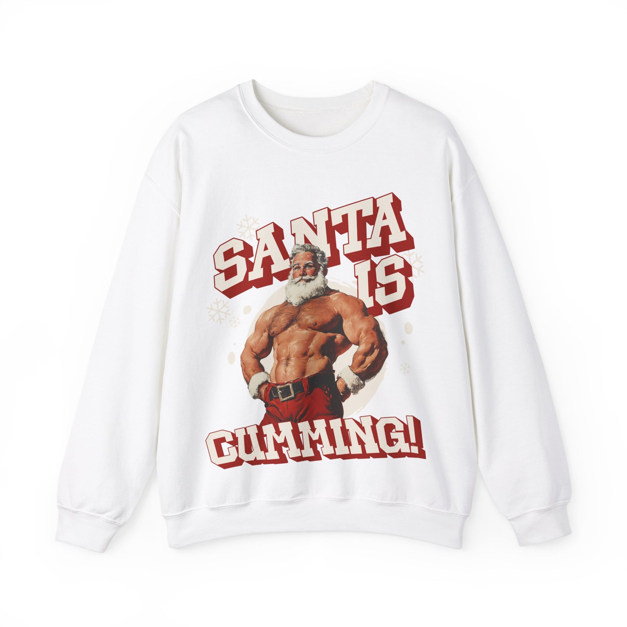Santa Is Cumming Gildan Pullover