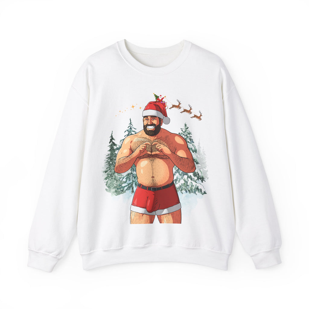 Big Nick (ahem, Dick) Energy Gildan Pullover, White Edition