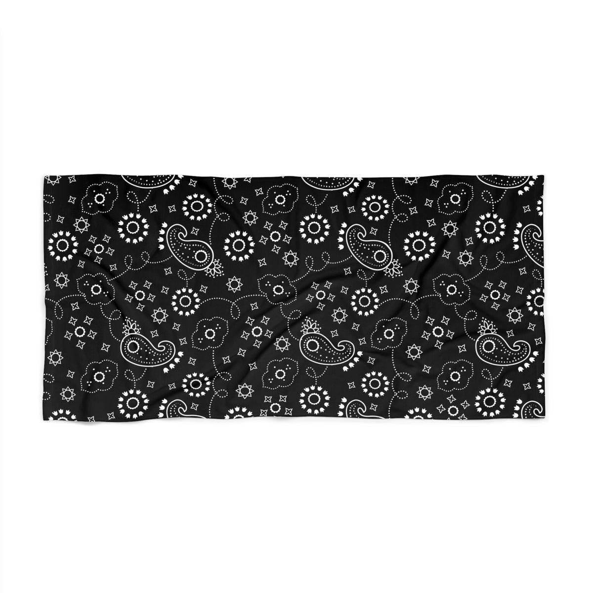 Hanky Code: Black, Rimming Mat Towel