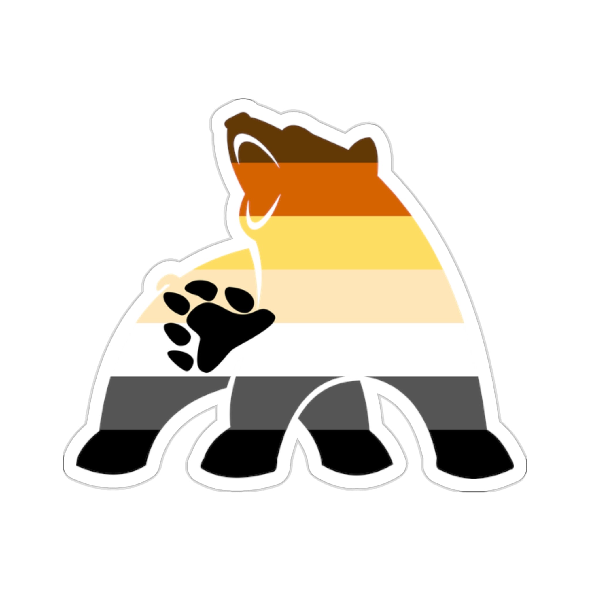 Bear Pride Silhouette Kiss-Cut Stickers - Kiss-Cut Stickers - Twisted Jezebel