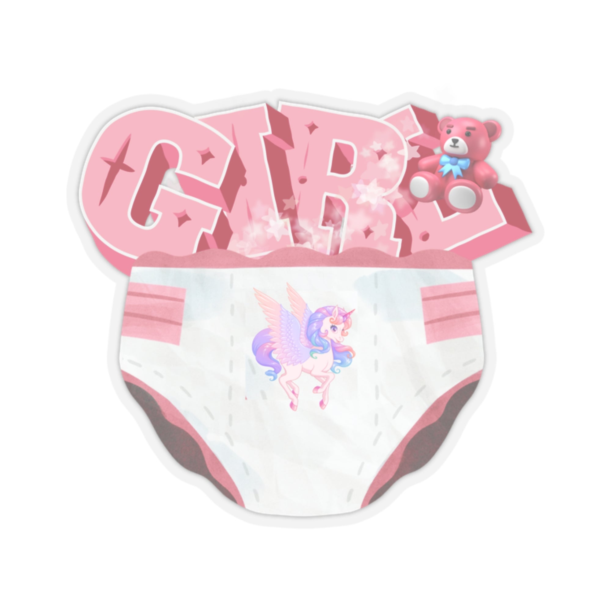 Diaper Girl Kiss-Cut Stickers - Kiss-Cut Stickers - Twisted Jezebel
